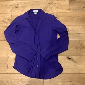 Express slim Portofino button down shirt